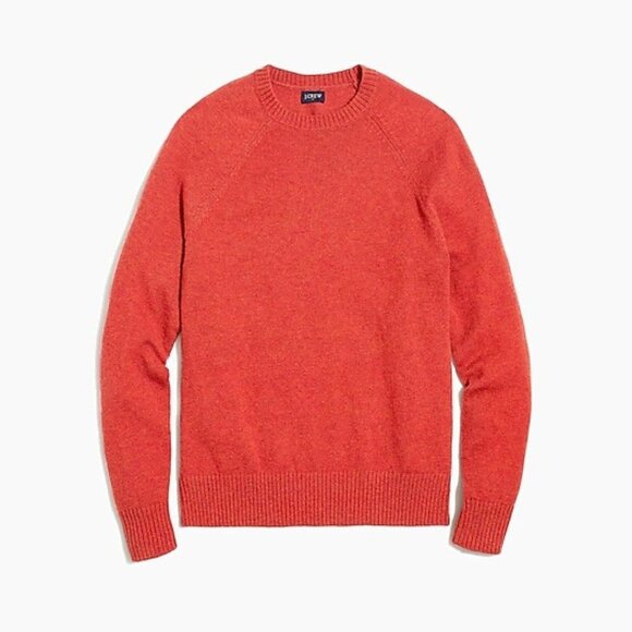 J crew Factory Crewneck Sweater In supersoft Wool Blend Rust New With/Defects - Picture 3 of 9